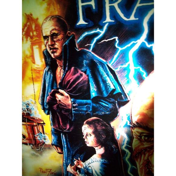 Frankenstein Mary Shelleys Pinball Translite NOS Horror Movies Halloween 1995 - Picture 6 of 12